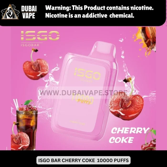 ISGO BAR CHERRY COKE 10000 PUFFS
