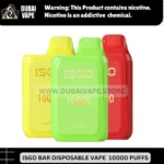 ISGO BAR DIPOSABLE VAPE 10000 PUFFS