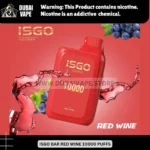 ISGO BAR RED WINE 10000 PUFFS