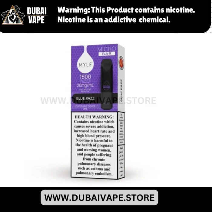 Myle Micro Bar 1500 PUFFS Blue Ruzz