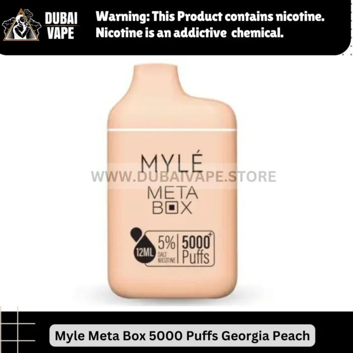 Myle meta box 5000 puffs Georgia Peach