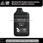 Myle-meta-box 5000-puffs-Sweet-Tobacco-12ML-5%-Nicotine