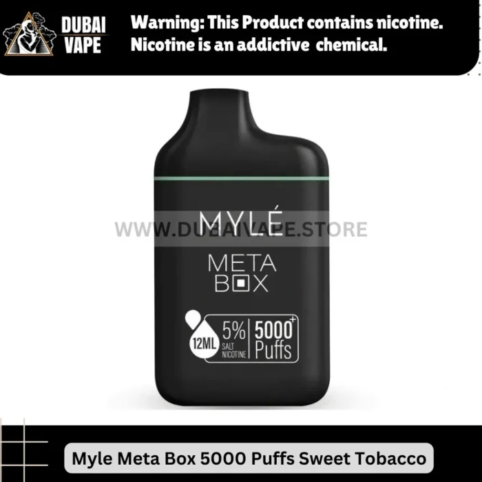 Myle-meta-box 5000-puffs-Sweet-Tobacco-12ML-5%-Nicotine