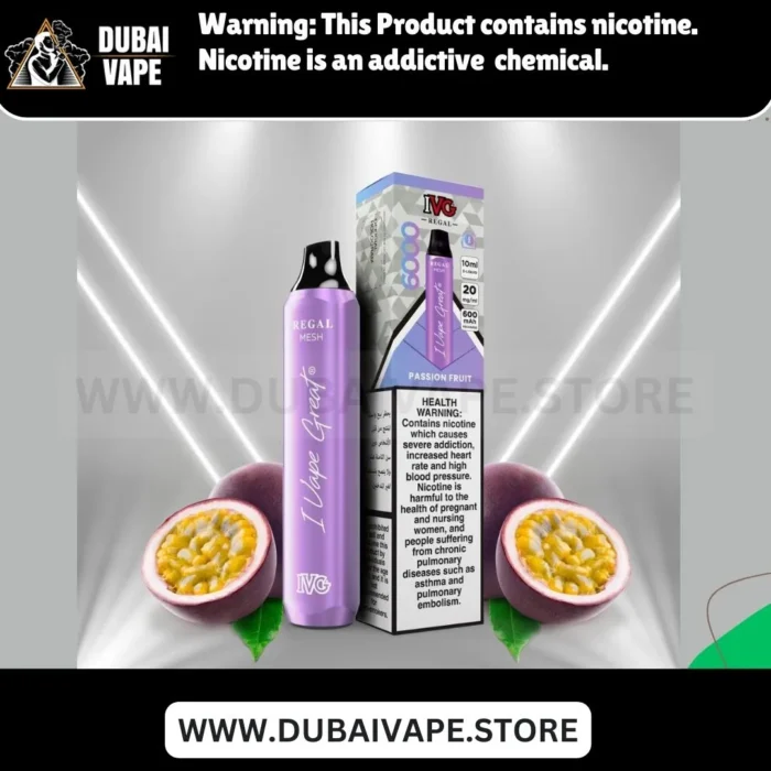 PASSION FRUIT IVG REGAL 6000 PUFFS