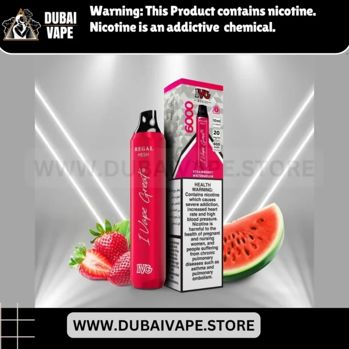 STRAWBERRY WATERMELON IVG REGAL6000 PUFFS