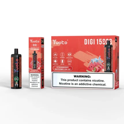 Yuoto Digi 15,000 Puffs Disposable Vape Strawberry Watermelon ICe